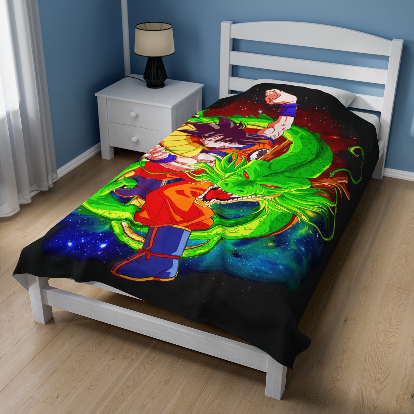 Dragon Ball - Goku and Shenron - Velveteen Plush Blanket