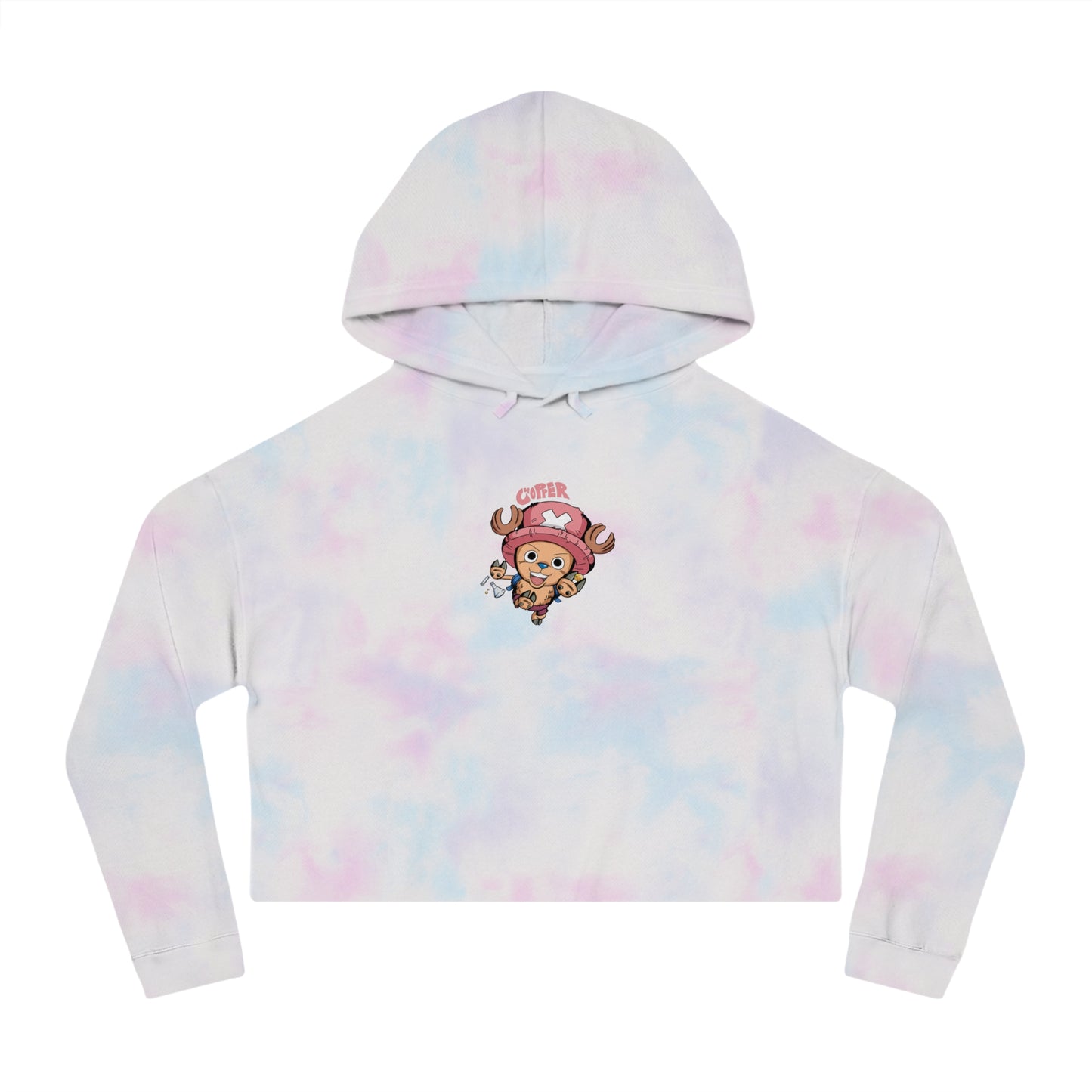 One Piece - Chopper - Womens Cropped Hooded Sweatshirt