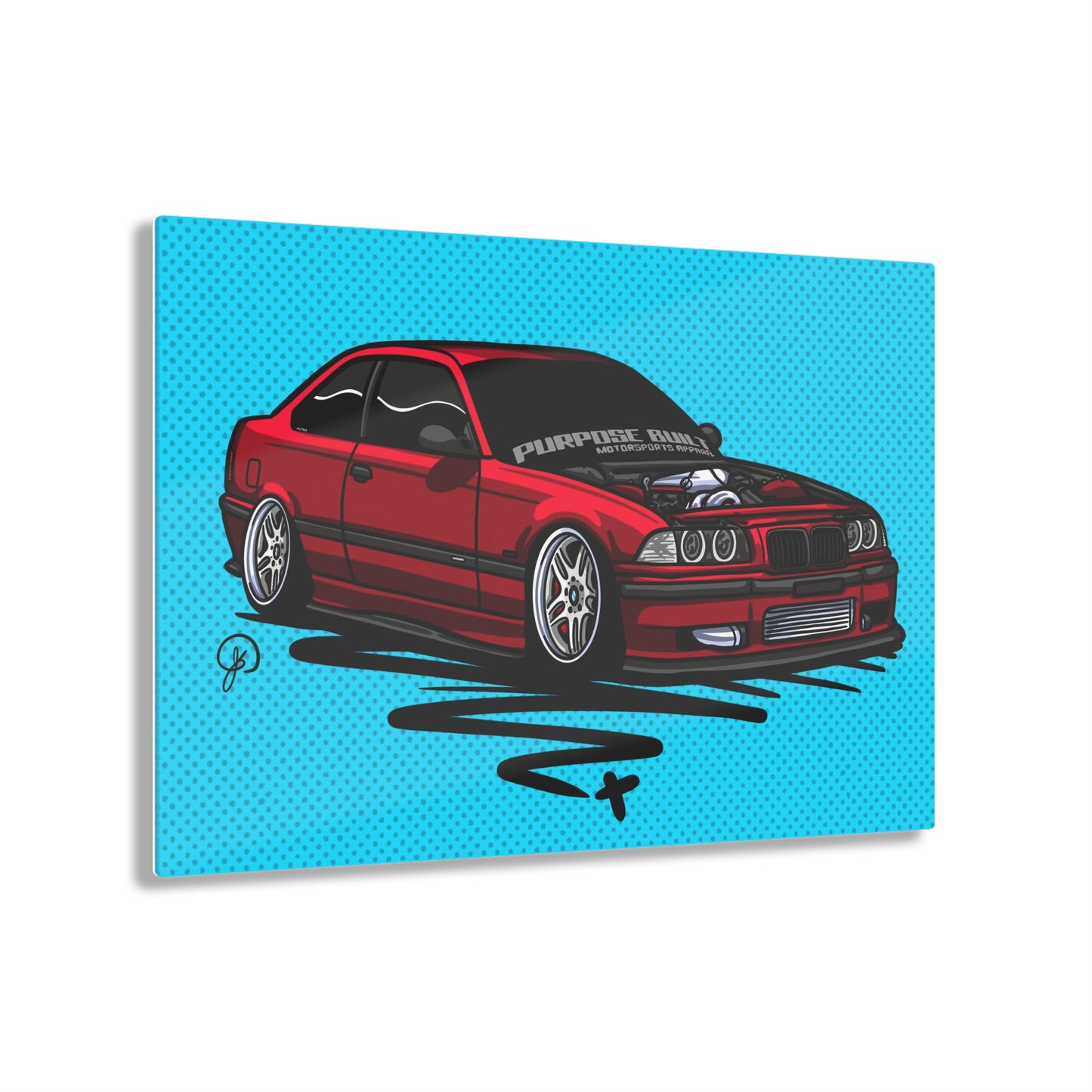 Sxetched X r0cean11 - 1997 BMW 318is - Acrylic Print