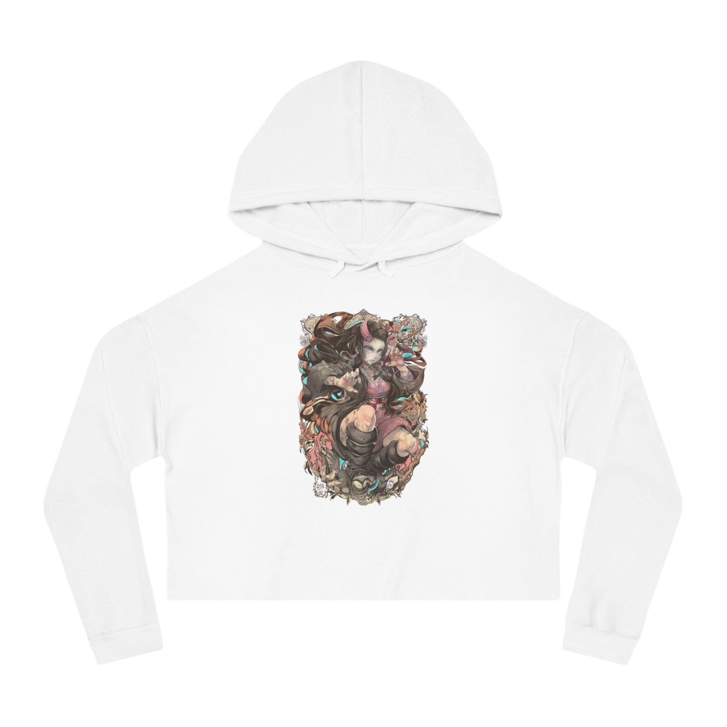 Demon Slayer - Nezuko - Womens Cropped Hoodie