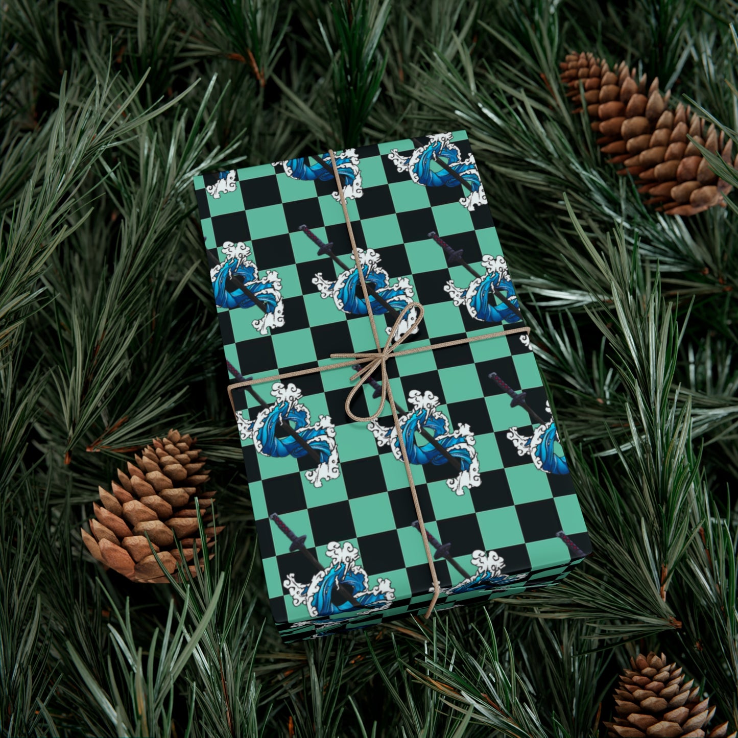 Demon Slayer - Tanjiro Water Breathing - Wrapping Paper