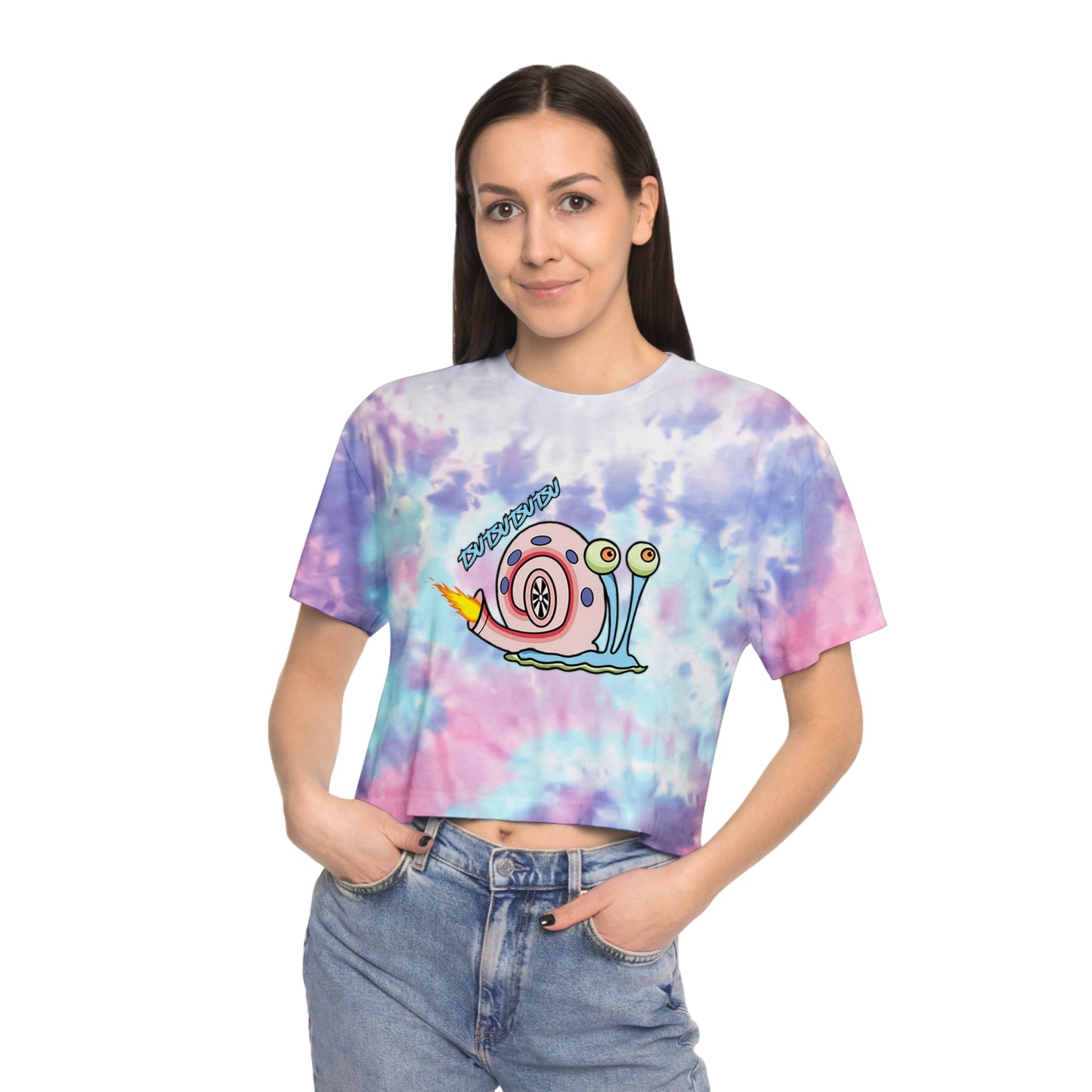 r0cean11 - Gary Turbo - Womens Tie-Dye Crop Tee