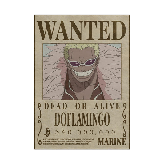 One Piece - Doflamingo Wanted Poster