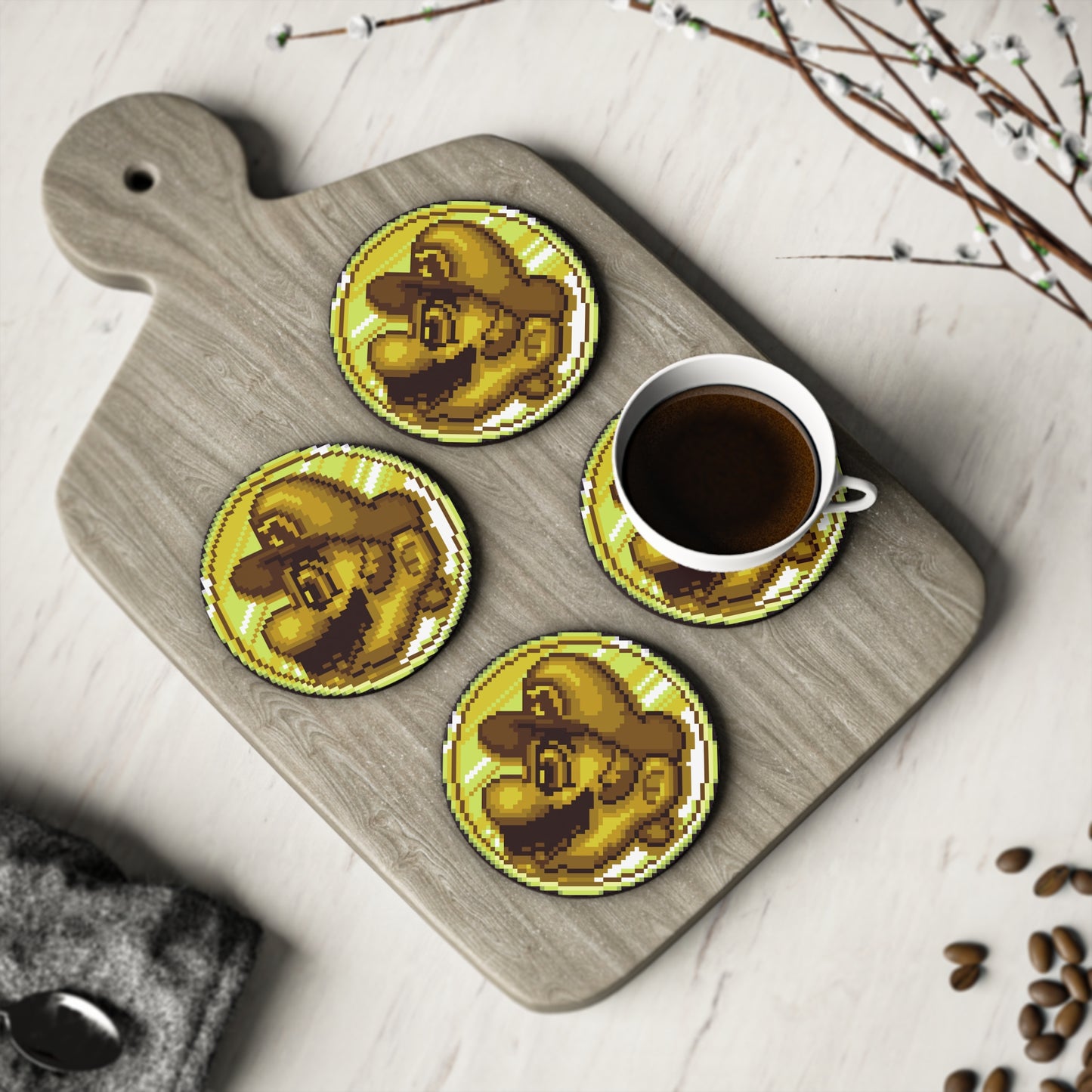 Mario Coin - Coasters