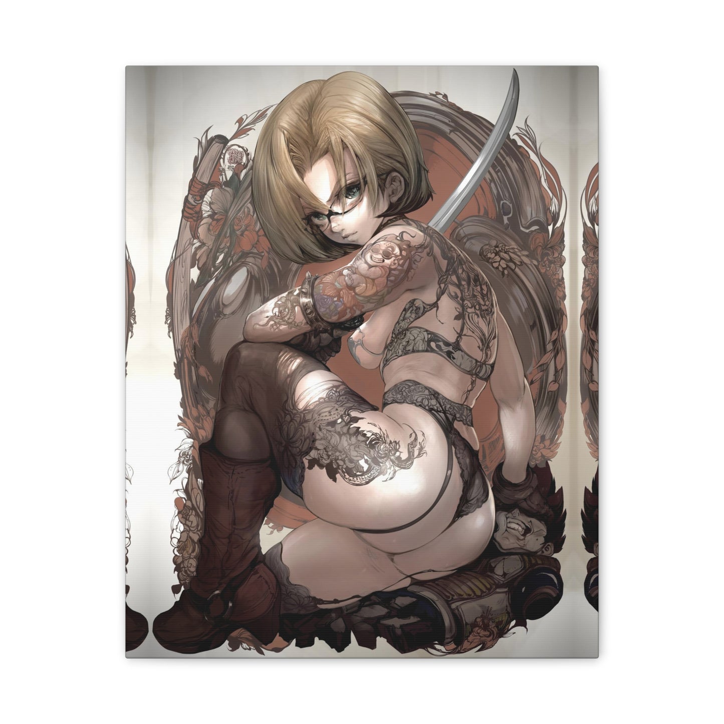 Dragon Ball - Android 18 Glasses - Fine Art Canvas