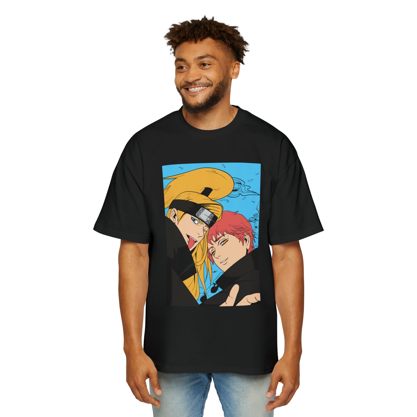 Naruto - Deidara and Sasori - Heavy Oversized Tee