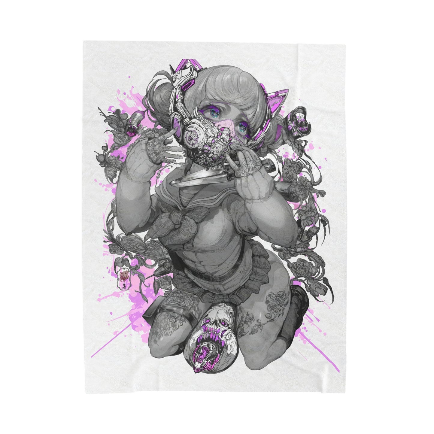My Hero Academia - Himiko Cyberpunk - Velveteen Plush Blanket