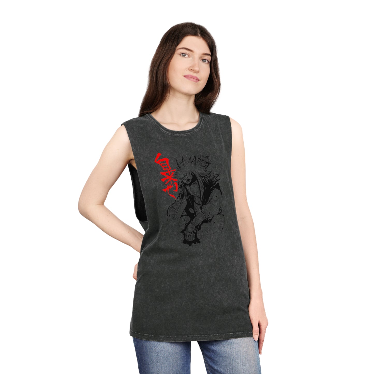 Naruto - Jiraiya - Stonewash Tank Top