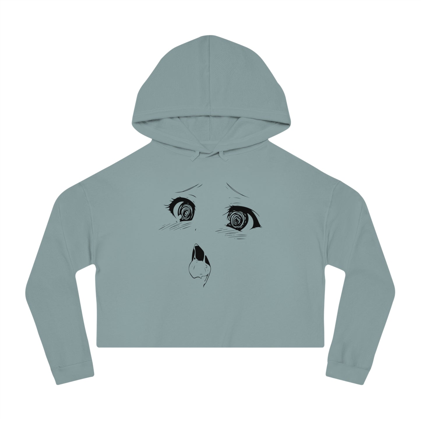 r0cean11 - Ahegao - Womens Cropped Hoodie
