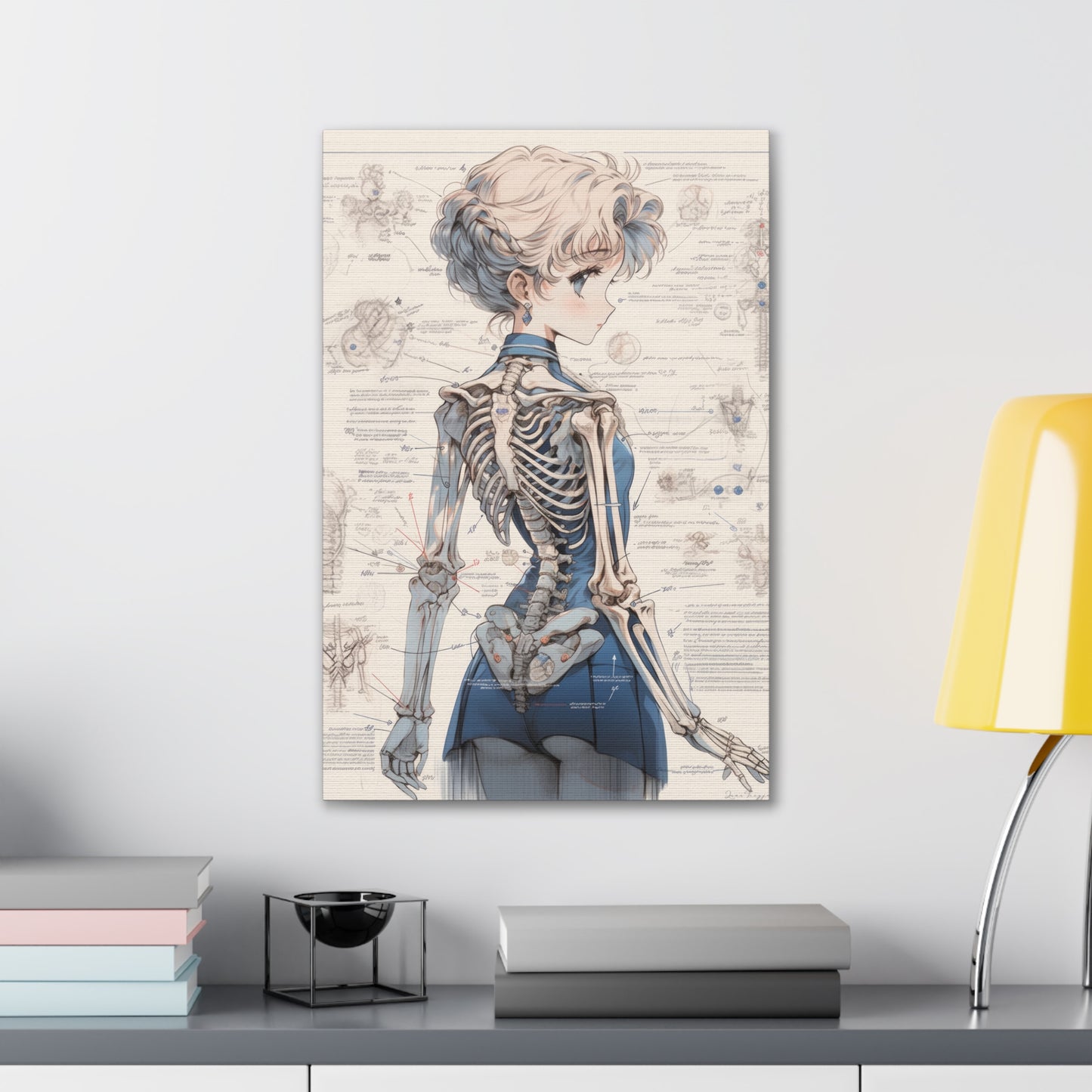 Sailor Moon - Sailor Uranus Skeleton - Fine Art Canvas