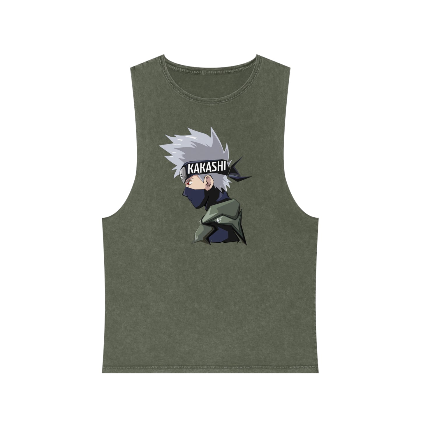 Naruto - Kakashi - Stonewash Tank Top