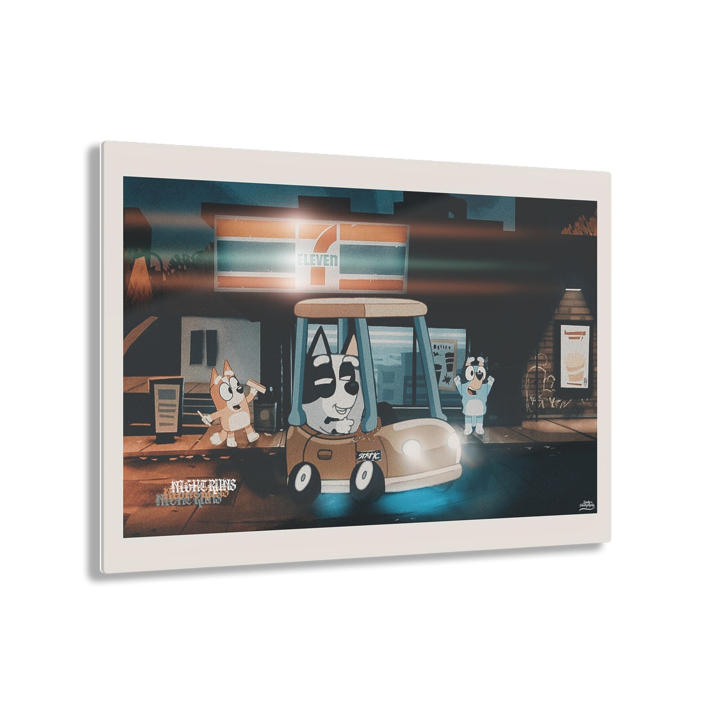 r0cean11 X Bucky - Night Runs - Acrylic Print