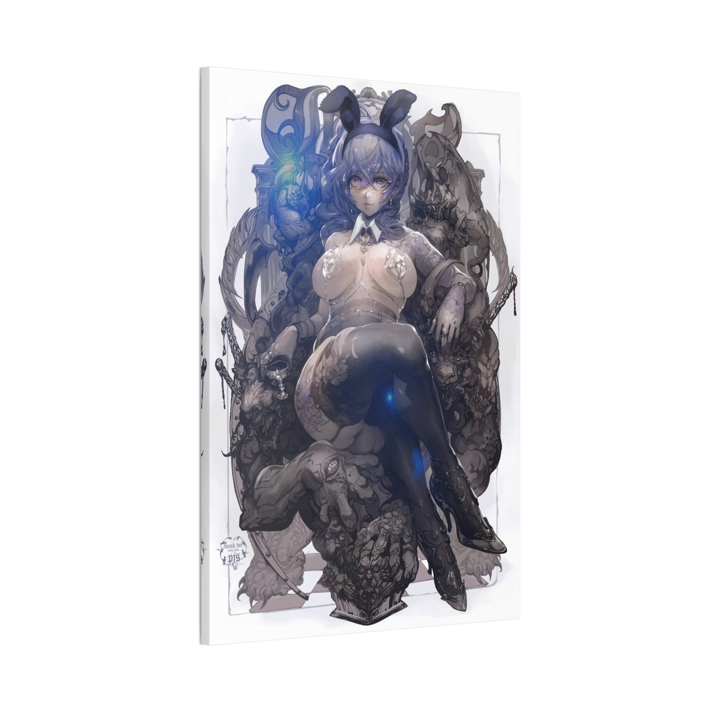 Ghost In The Shell Bunny - Fine Art Canvas