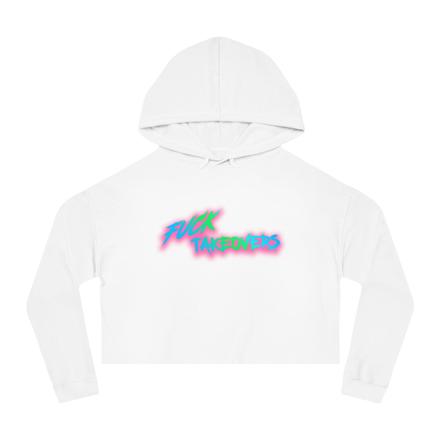 r0cean11 - F*ck Takeovers - Womens Cropped Hoodie
