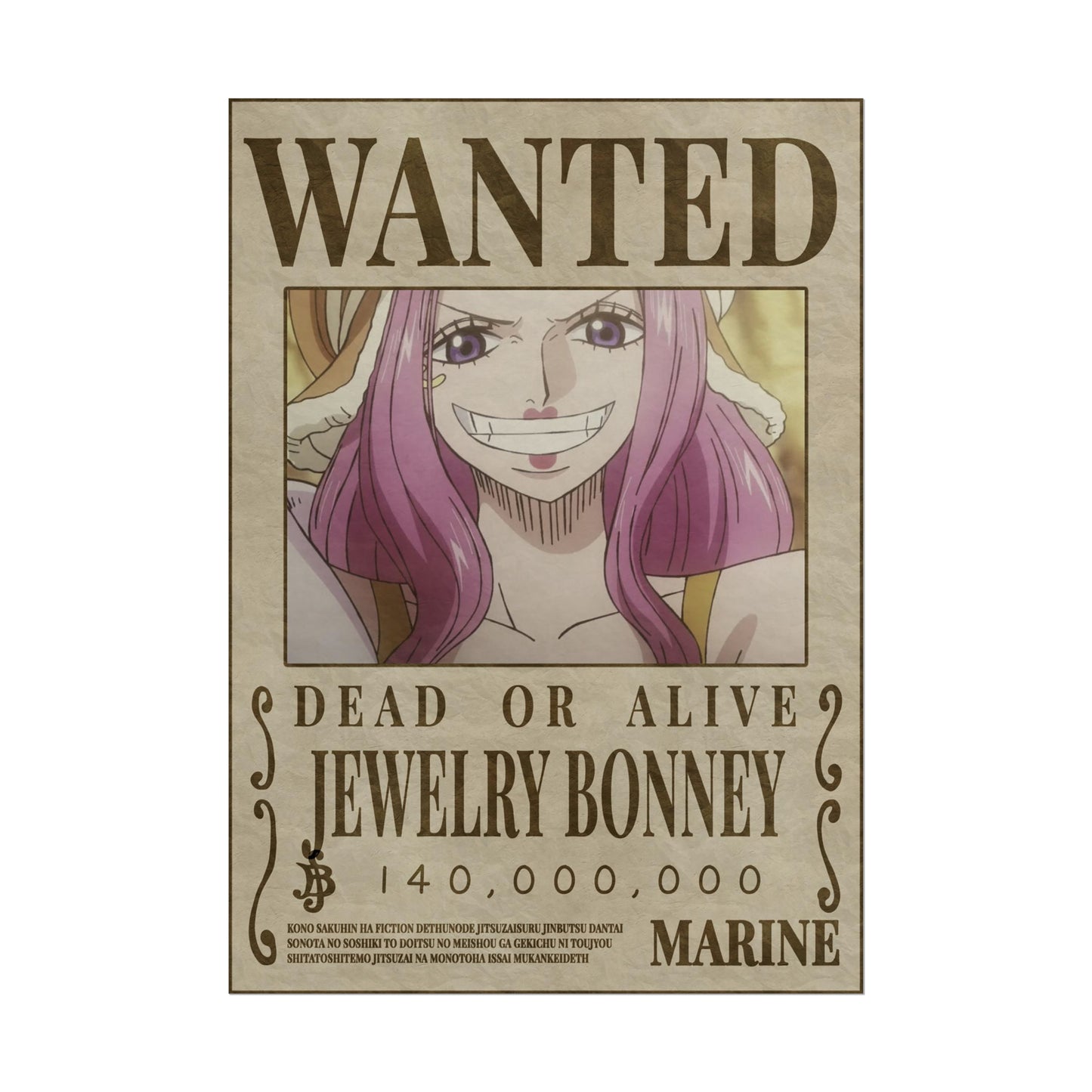 One Piece - Jewelry Bonney Wanted Poster