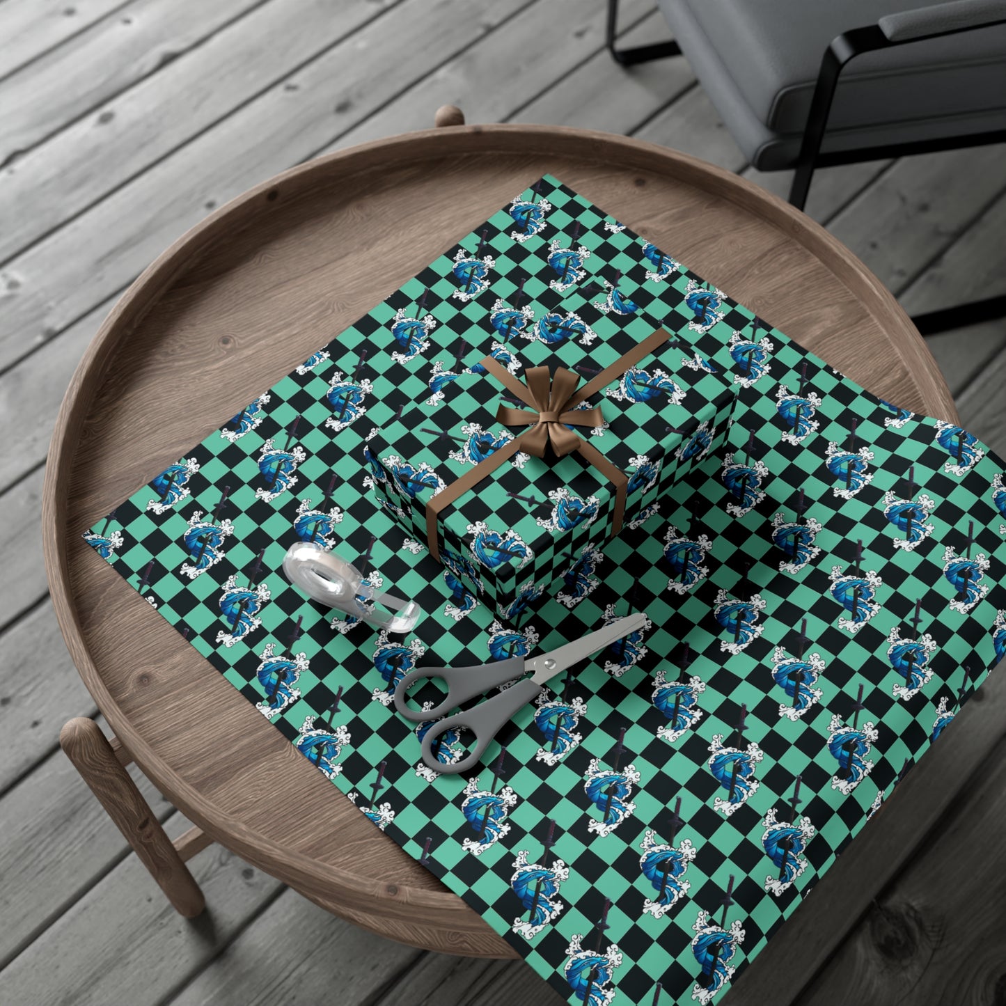 Demon Slayer - Tanjiro Water Breathing - Wrapping Paper