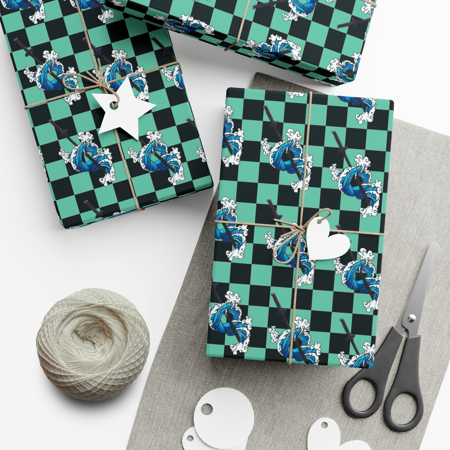 Demon Slayer - Tanjiro Water Breathing - Wrapping Paper