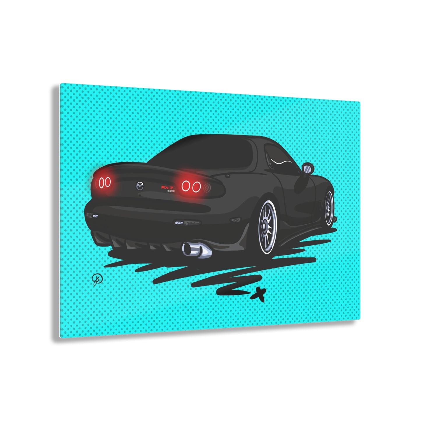 Sxetched X r0cean11 - 1993 Mazda RX7 - Acrylic Print