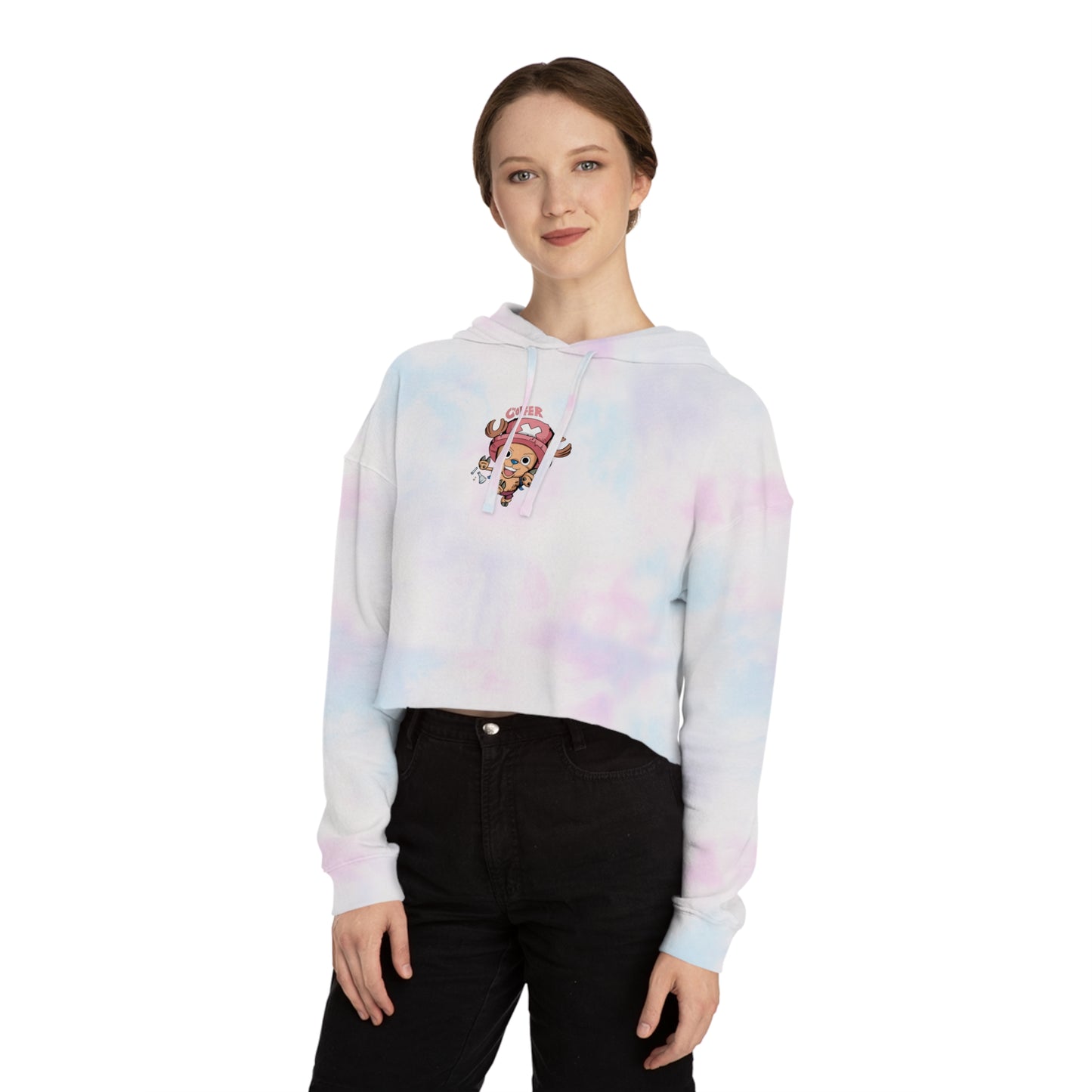 One Piece - Chopper - Womens Cropped Hooded Sweatshirt
