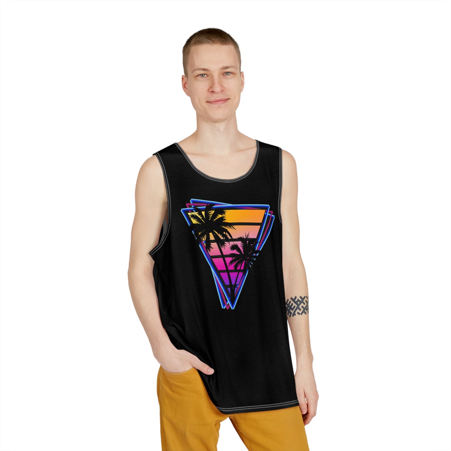 r0cean11 - Vaporwave Palm - Mens Tank