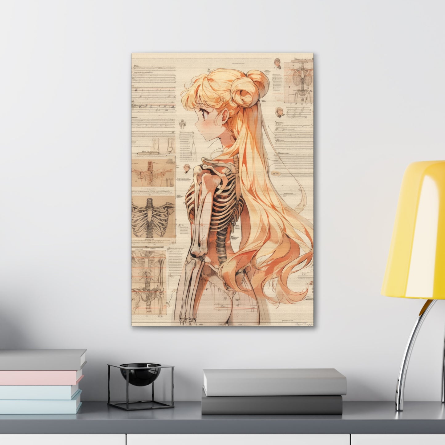 Sailor Moon - Sailor Venus Skeleton - Fine Art Canvas