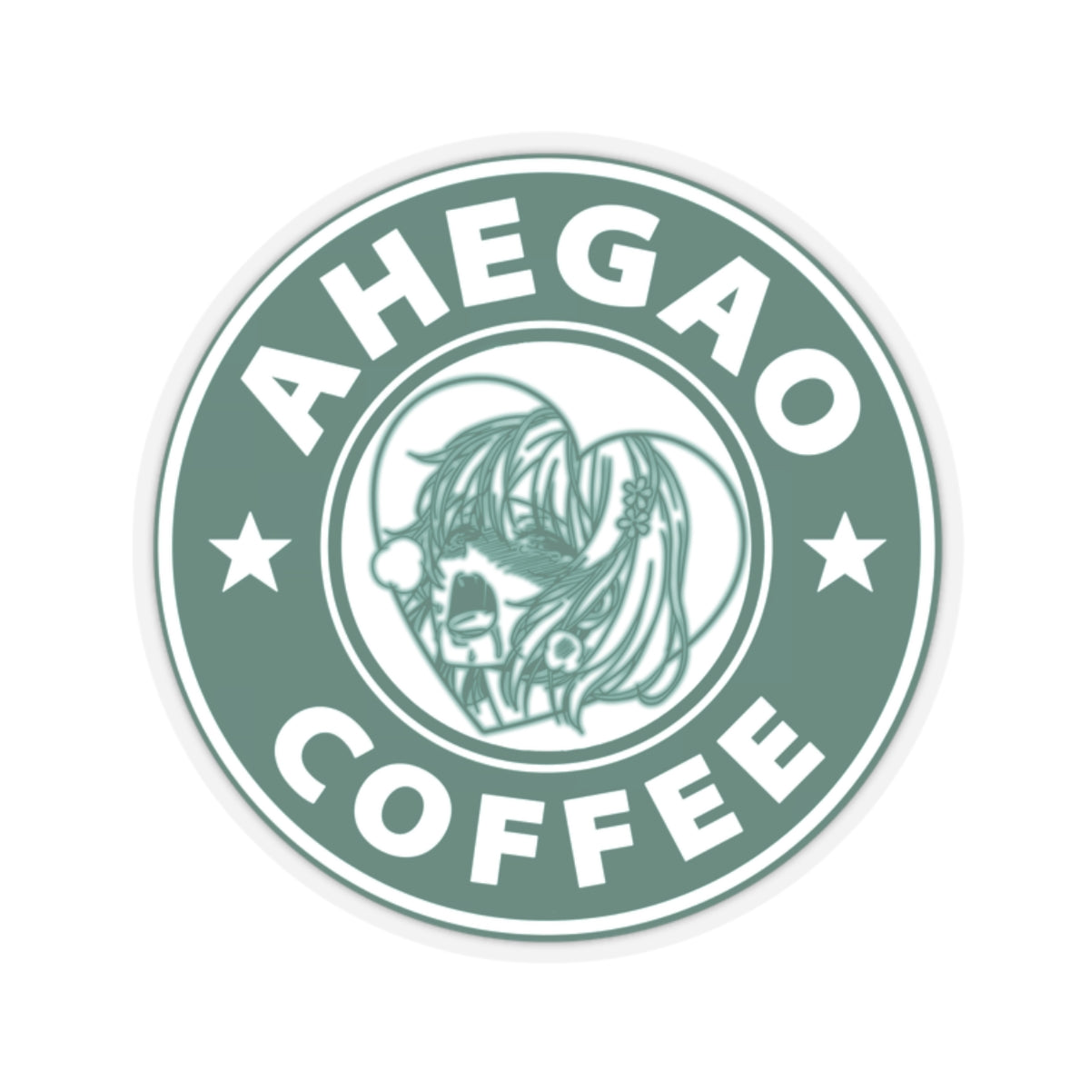 r0cean11 - Ahegao Coffee - Sticker