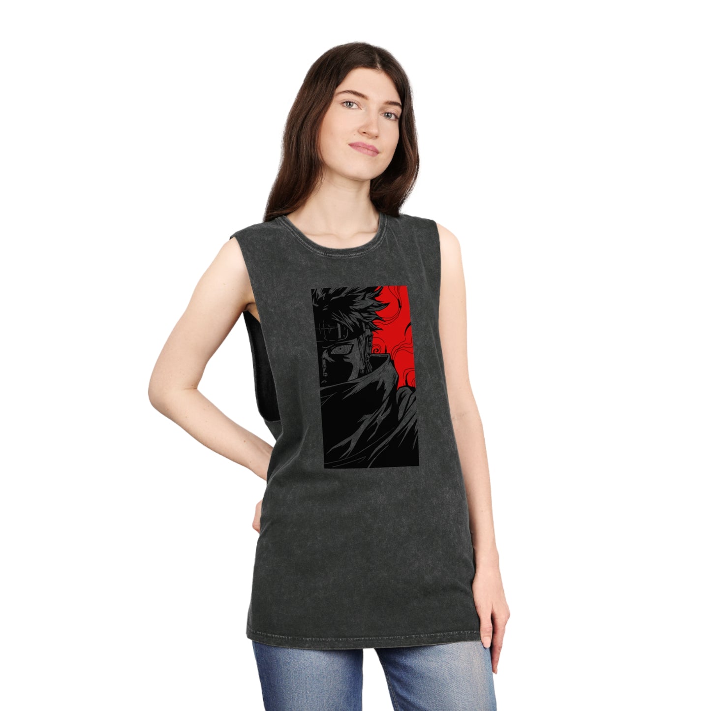 Naruto - Pain - Stonewash Tank Top