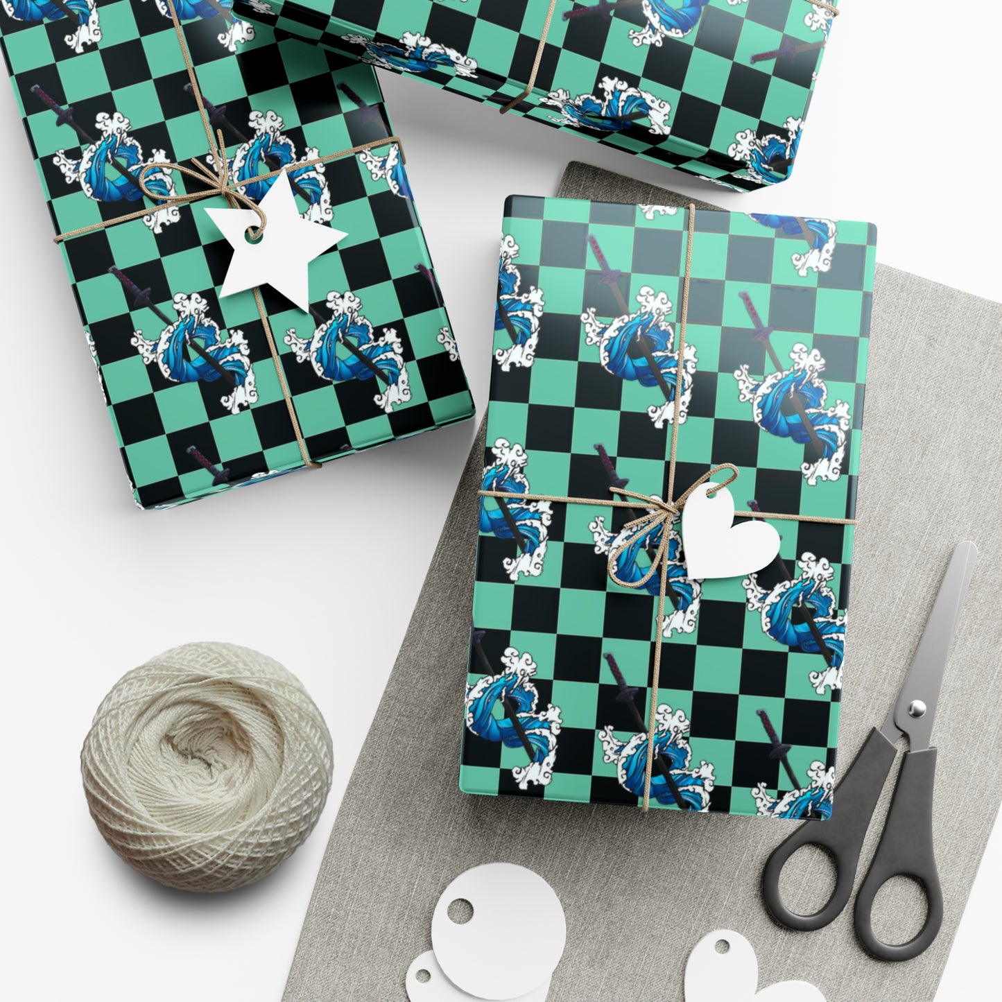 Demon Slayer - Tanjiro Water Breathing - Wrapping Paper