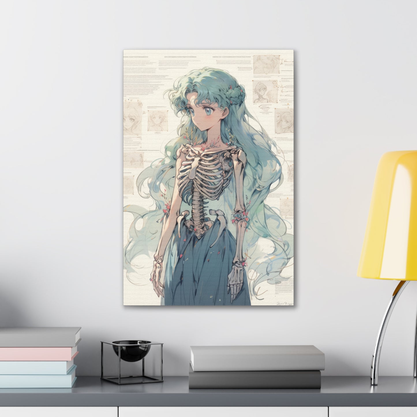 Sailor Moon - Sailor Neptune Skeleton - Fine Art Canvas