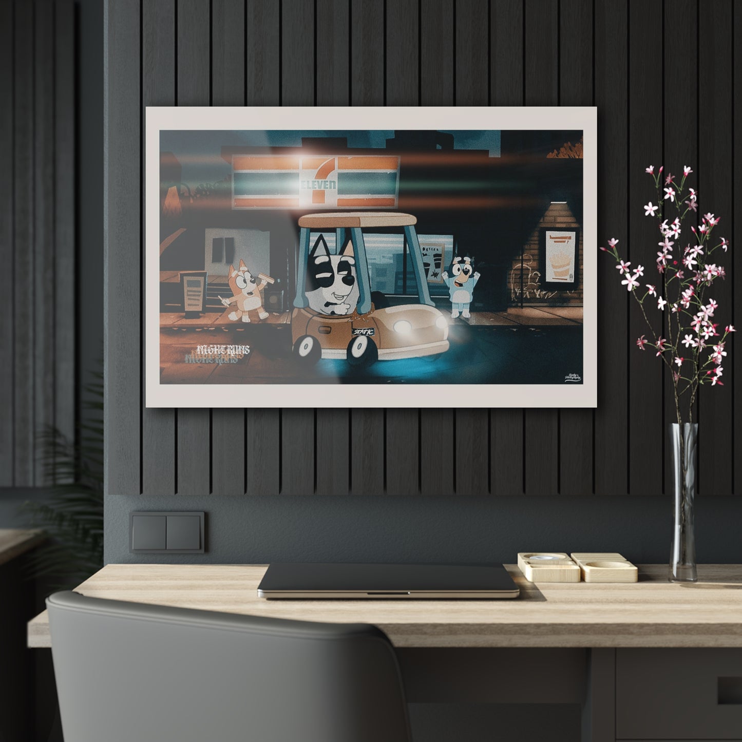 r0cean11 X Bucky - Night Runs - Acrylic Print