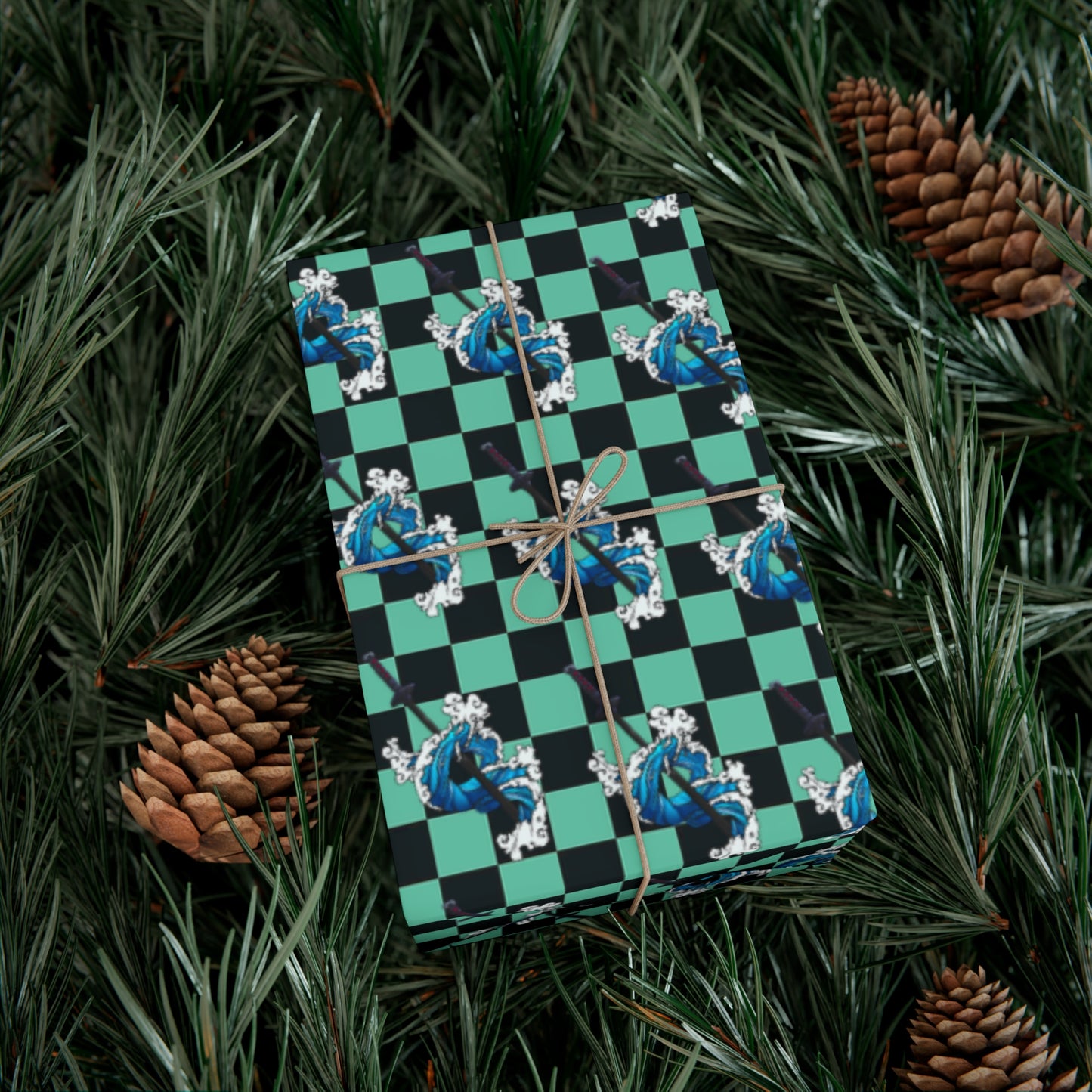 Demon Slayer - Tanjiro Water Breathing - Wrapping Paper