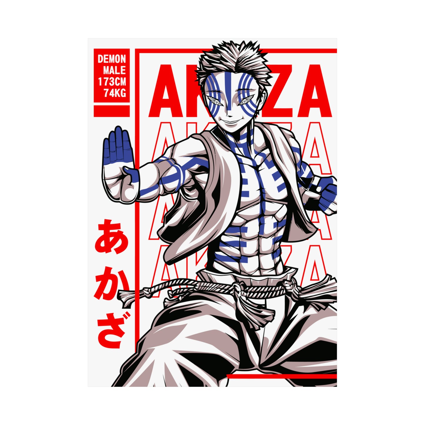 Demon Slayer - Akaza - Poster