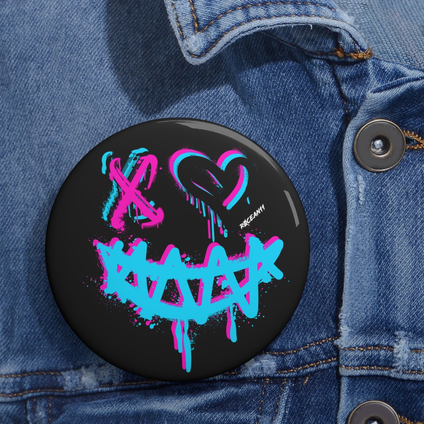 r0cean11 - Broken Smile - Pin Button