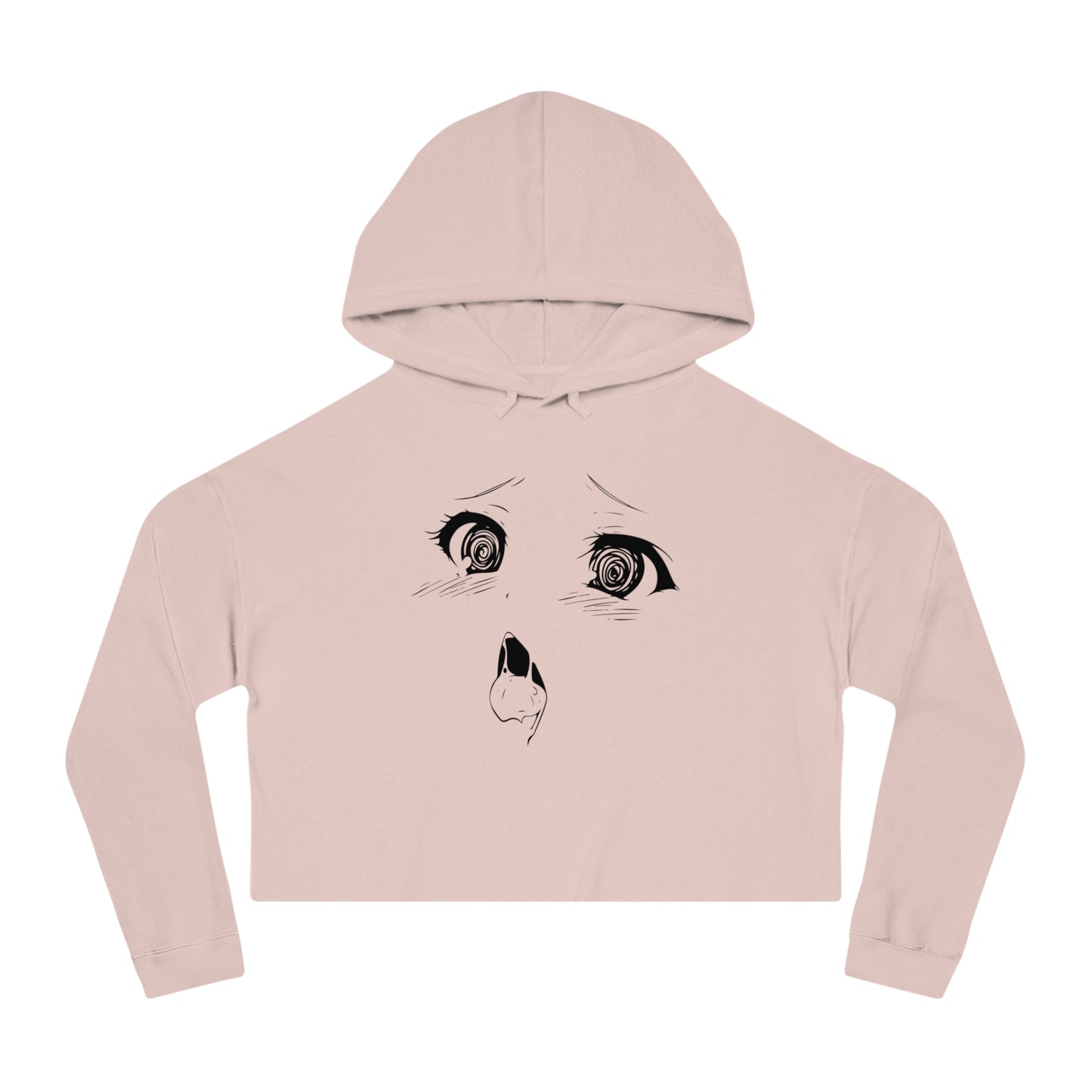 r0cean11 - Ahegao - Womens Cropped Hoodie