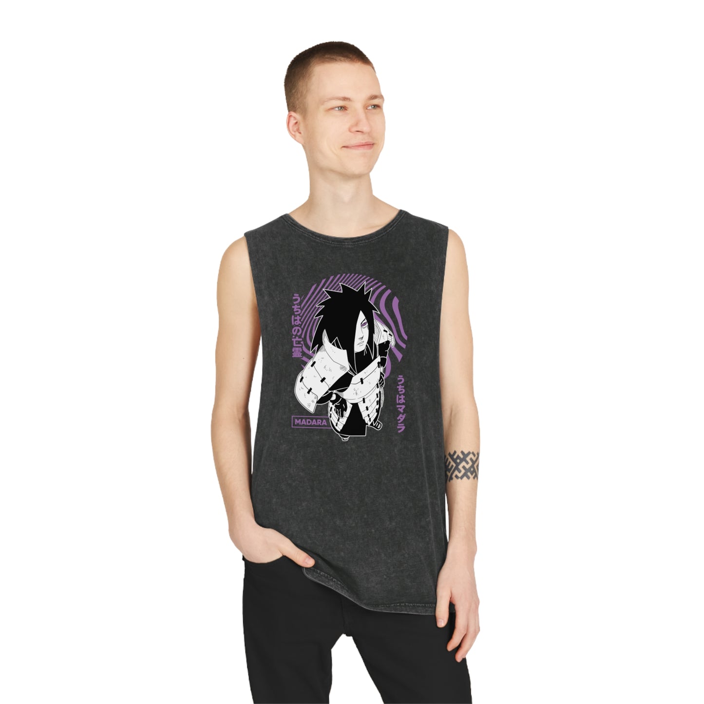 Naruto - Madara - Stonewash Tank Top