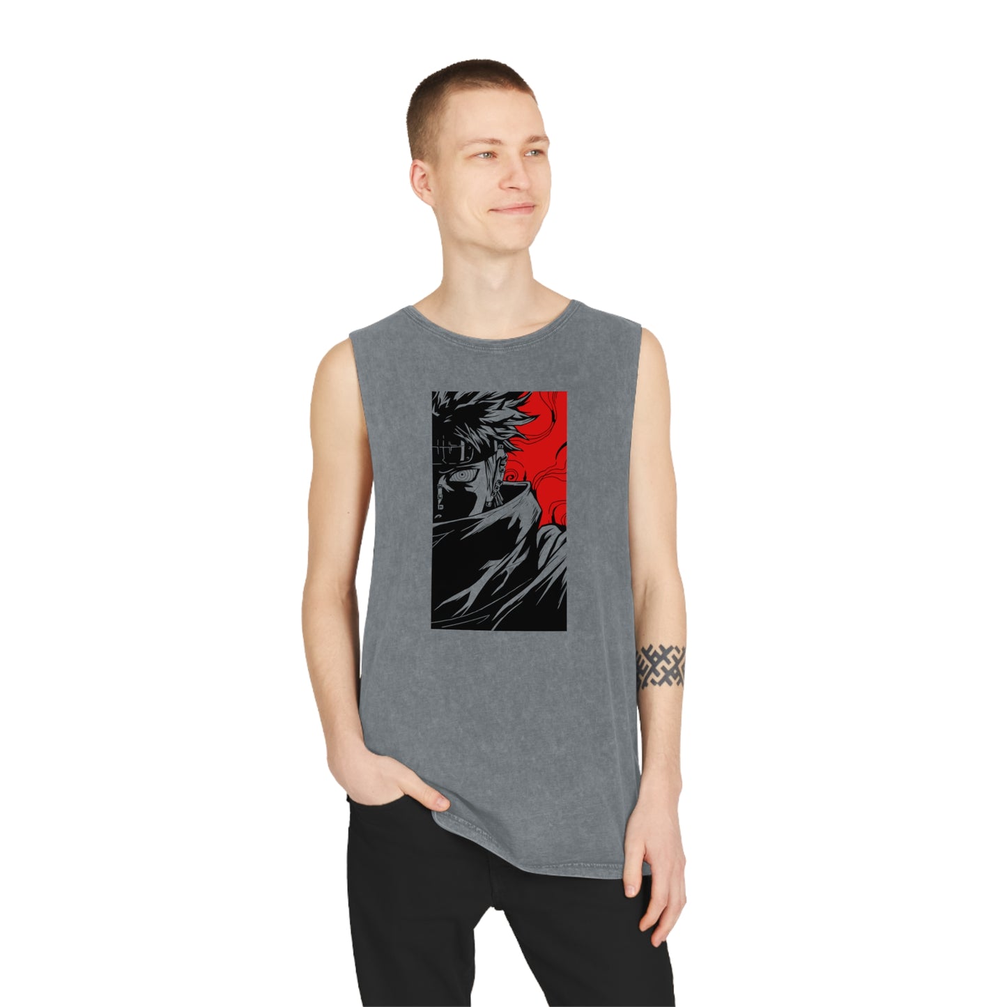 Naruto - Pain - Stonewash Tank Top