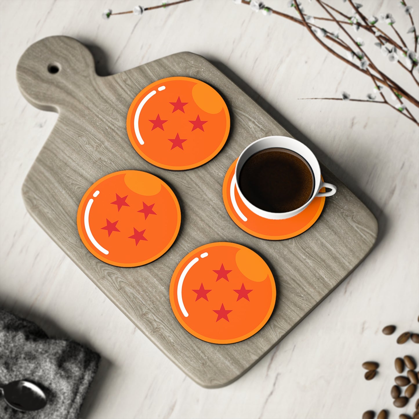Dragon Ball - 4 Star - Coasters