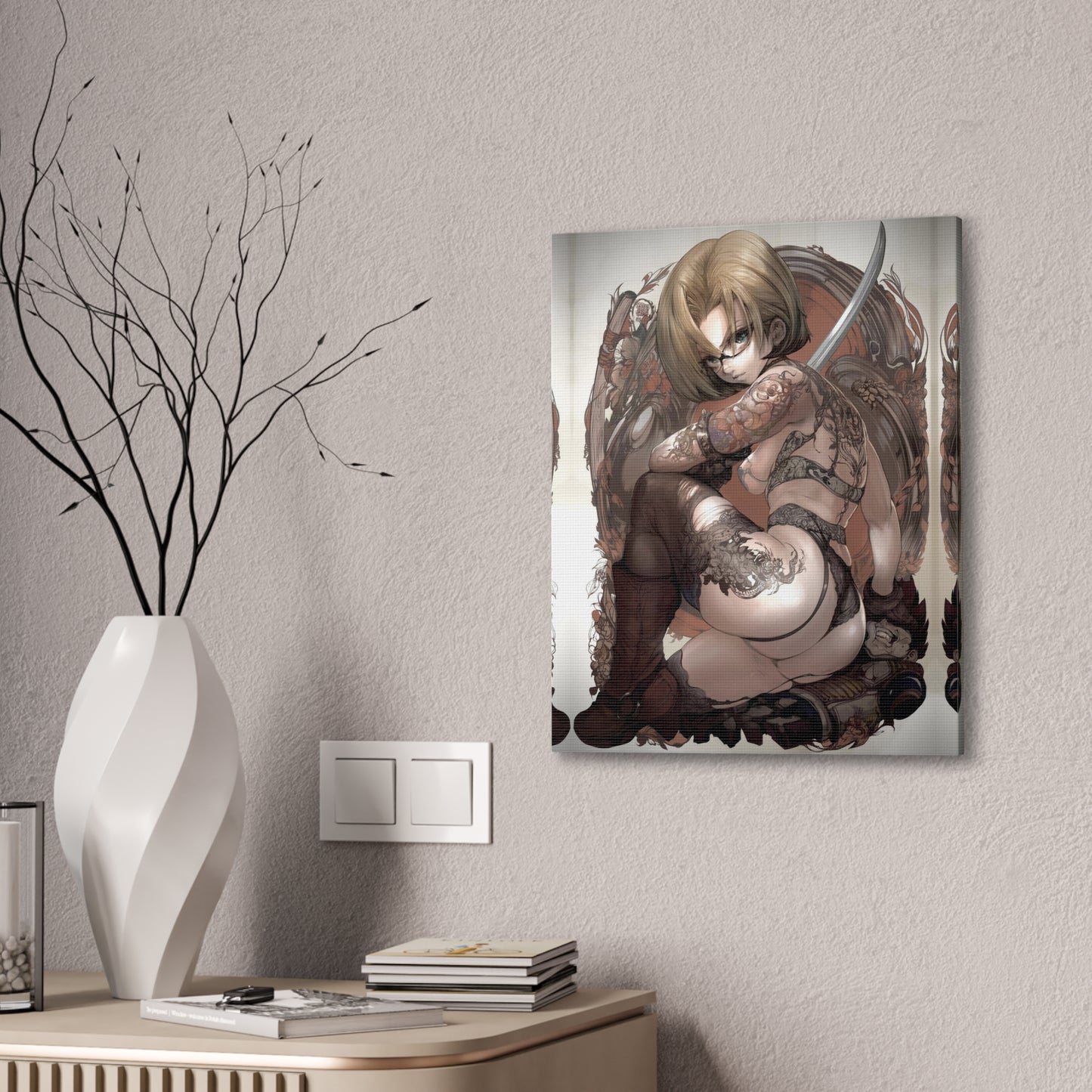 Dragon Ball - Android 18 Glasses - Fine Art Canvas