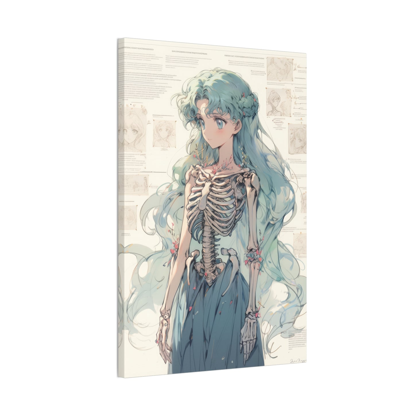 Sailor Moon - Sailor Neptune Skeleton - Fine Art Canvas