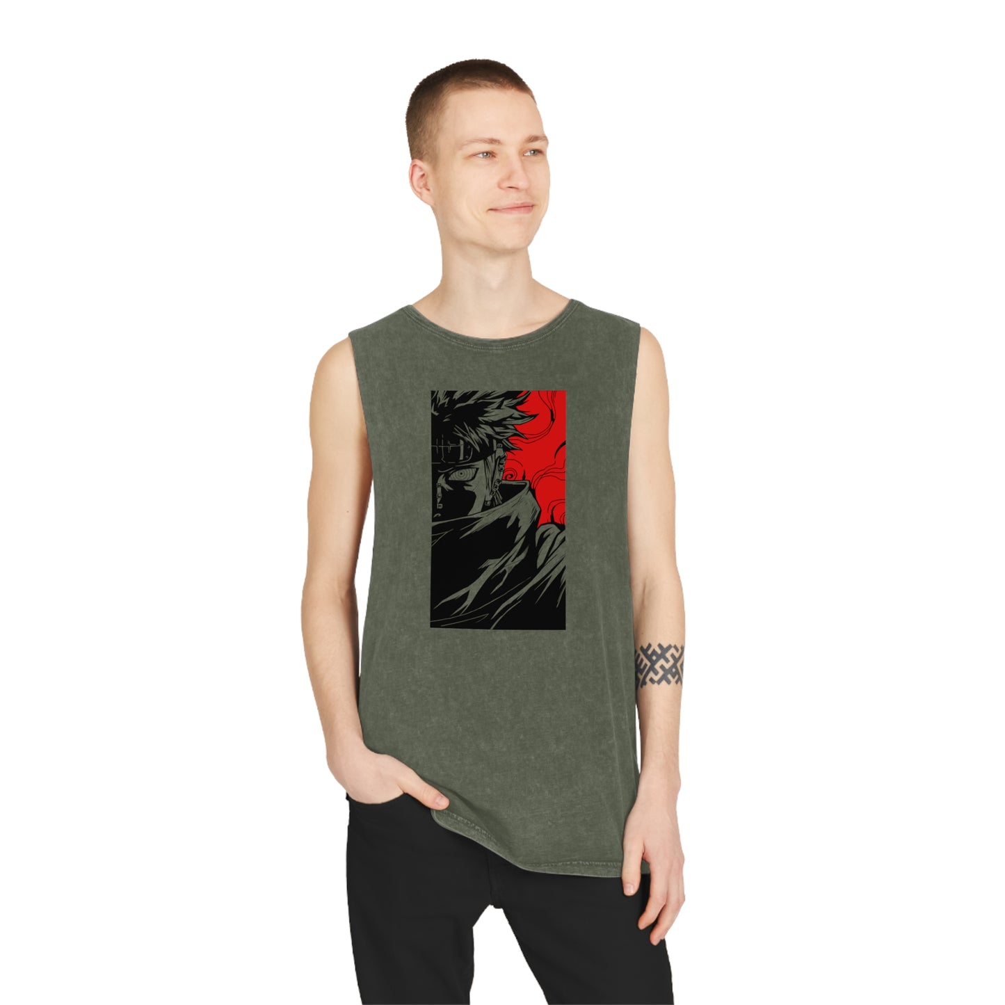 Naruto - Pain - Stonewash Tank Top