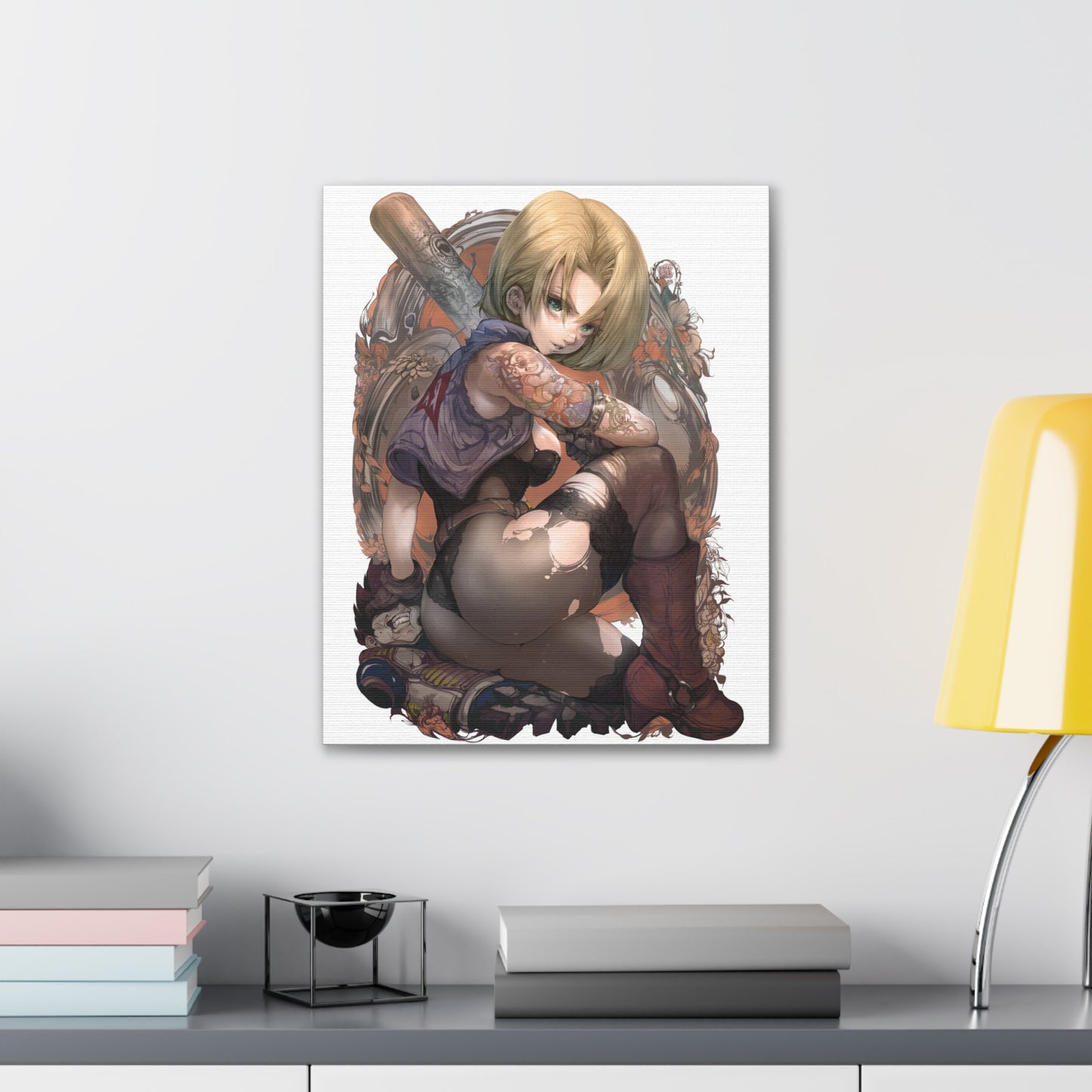 Dragon Ball - Android 18 Bat - Fine Art Canvas