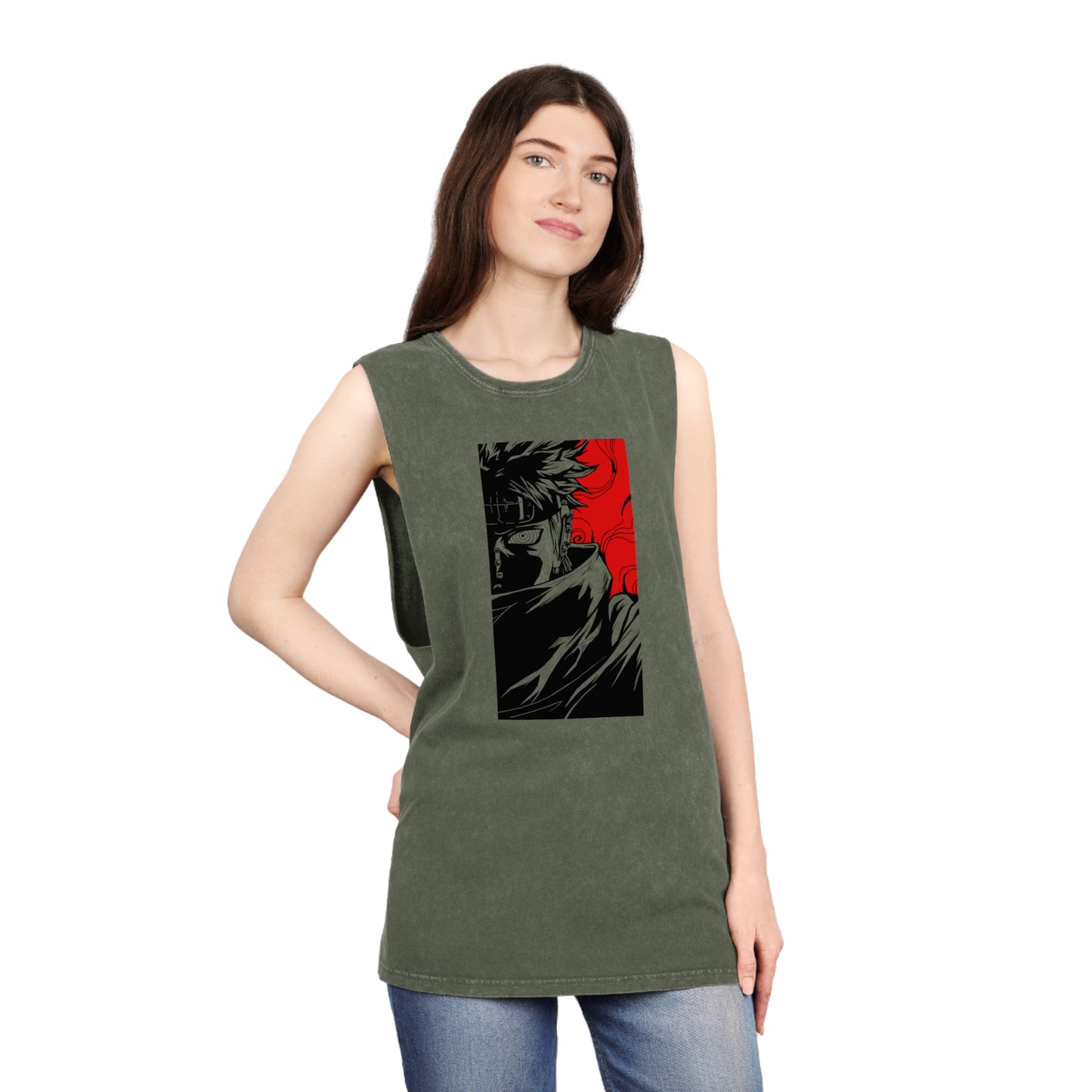 Naruto - Pain - Stonewash Tank Top