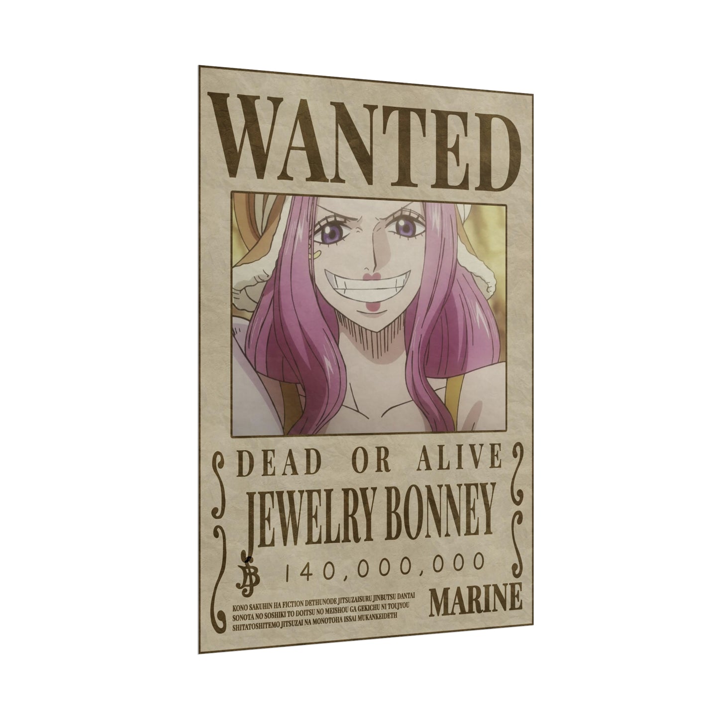 One Piece - Jewelry Bonney Wanted Poster