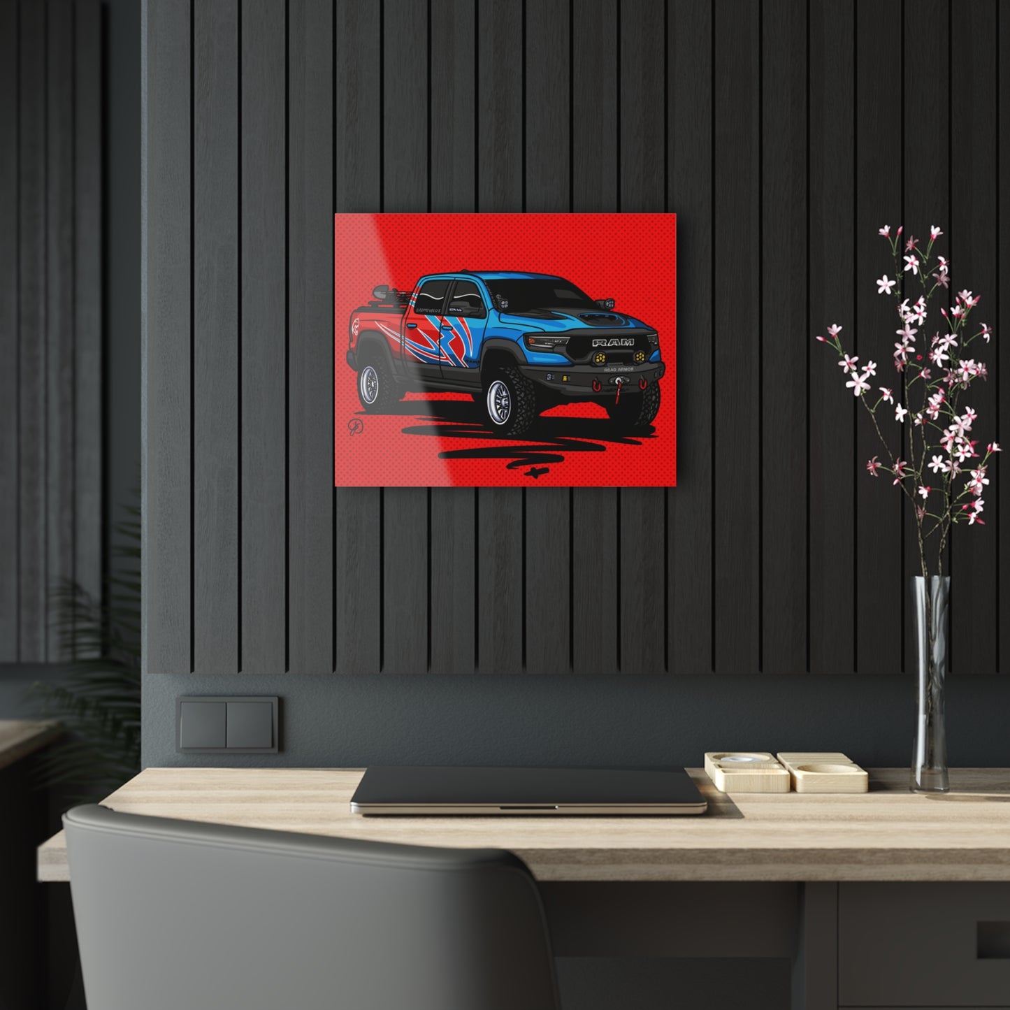 Sxetched X r0cean11 - 2022 Dodge Ram TRX Redeye - Acrylic Print