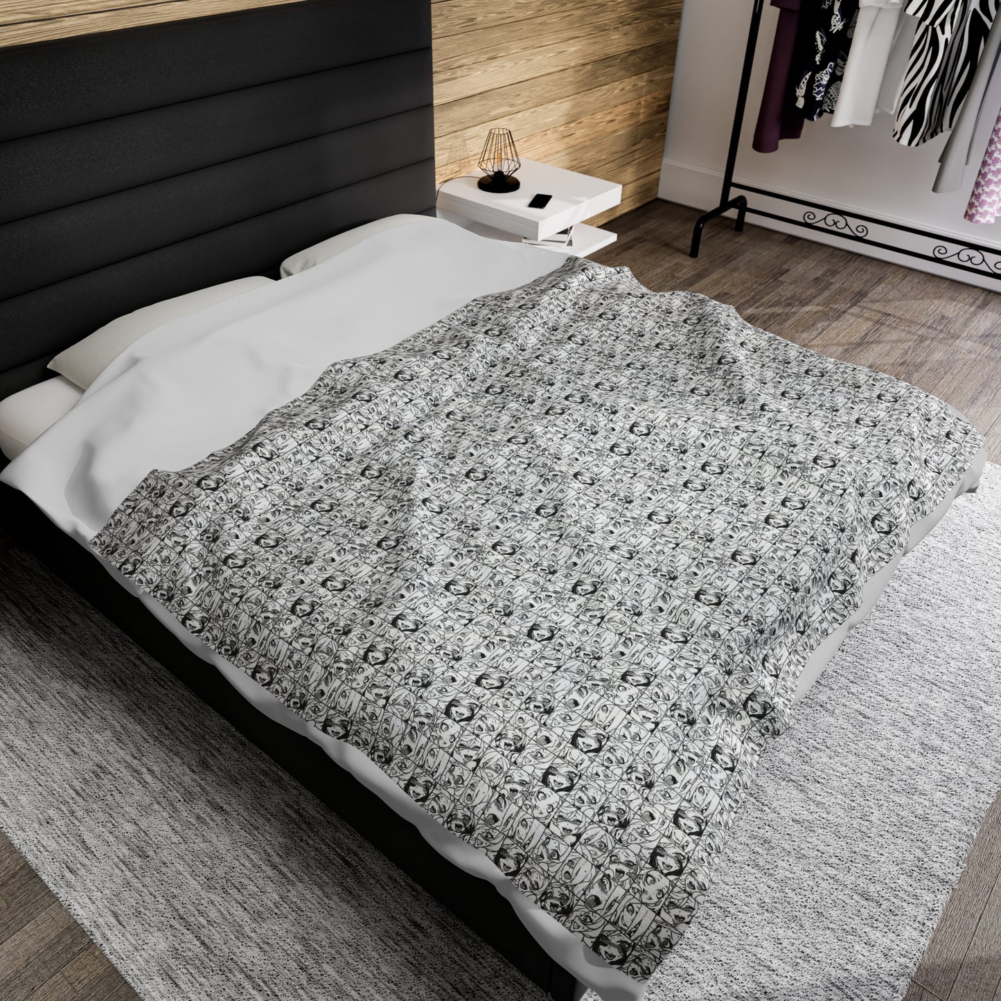 r0cean11 - Ahegao - Velveteen Plush Blanket