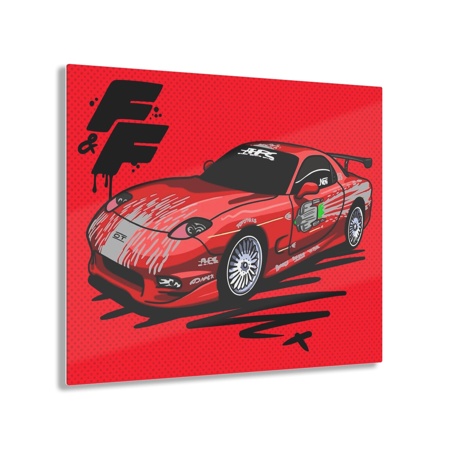 Sxetched X r0cean11 - FF RX7 - Acrylic Print