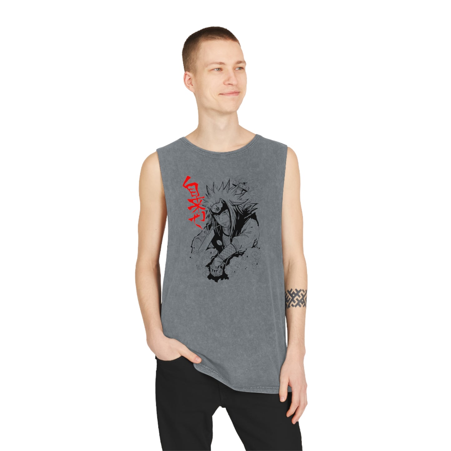 Naruto - Jiraiya - Stonewash Tank Top
