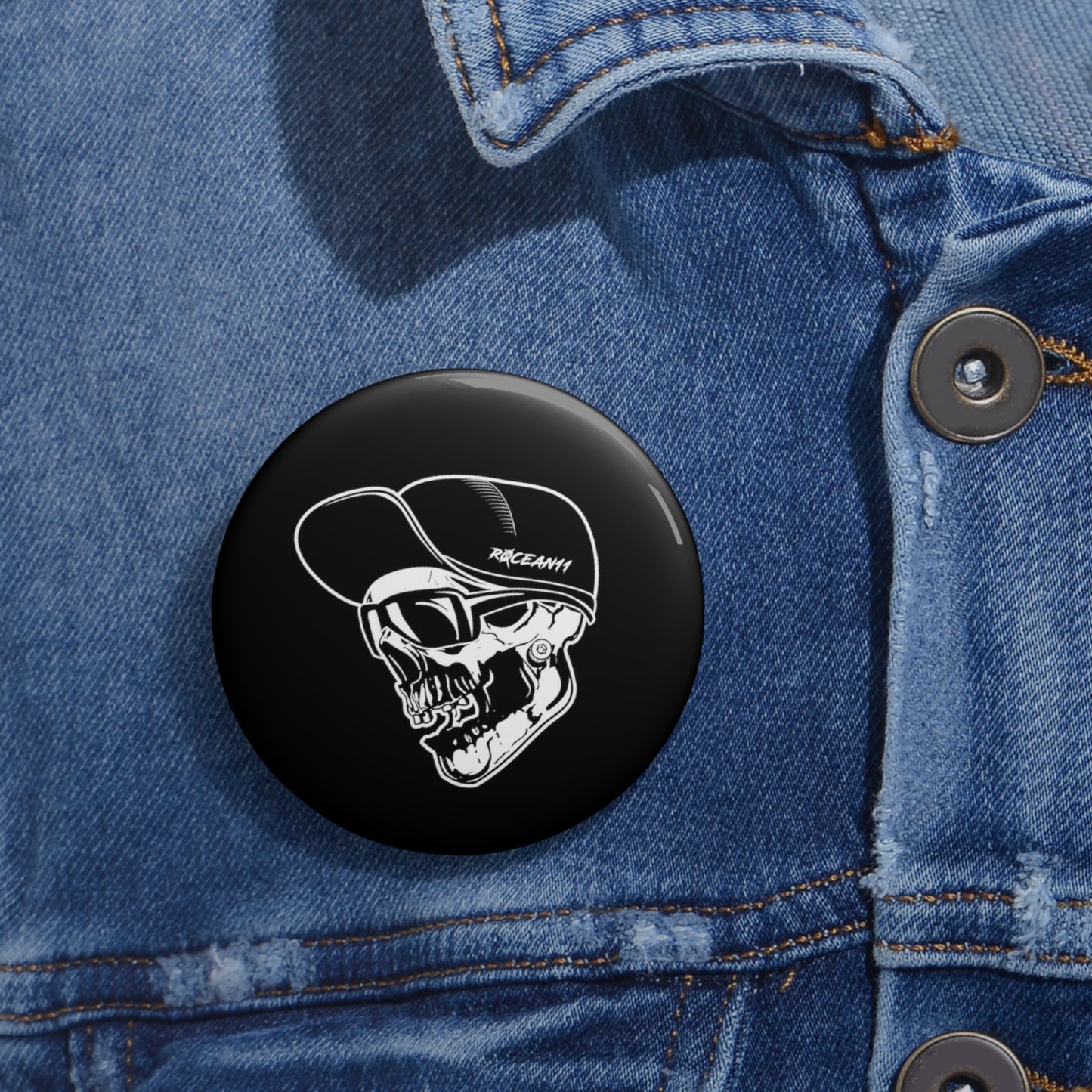 r0cean11 - Skully - Pin Button