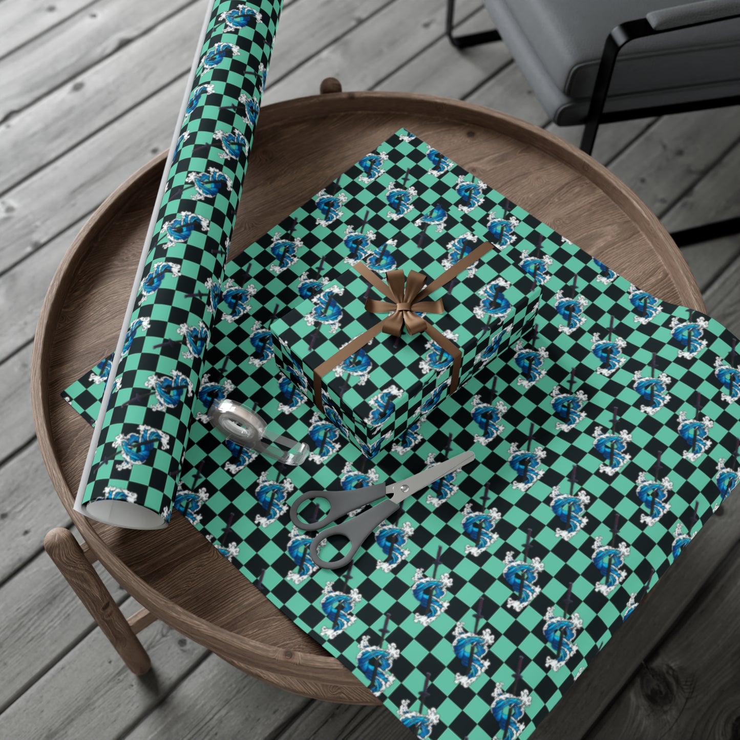Demon Slayer - Tanjiro Water Breathing - Wrapping Paper