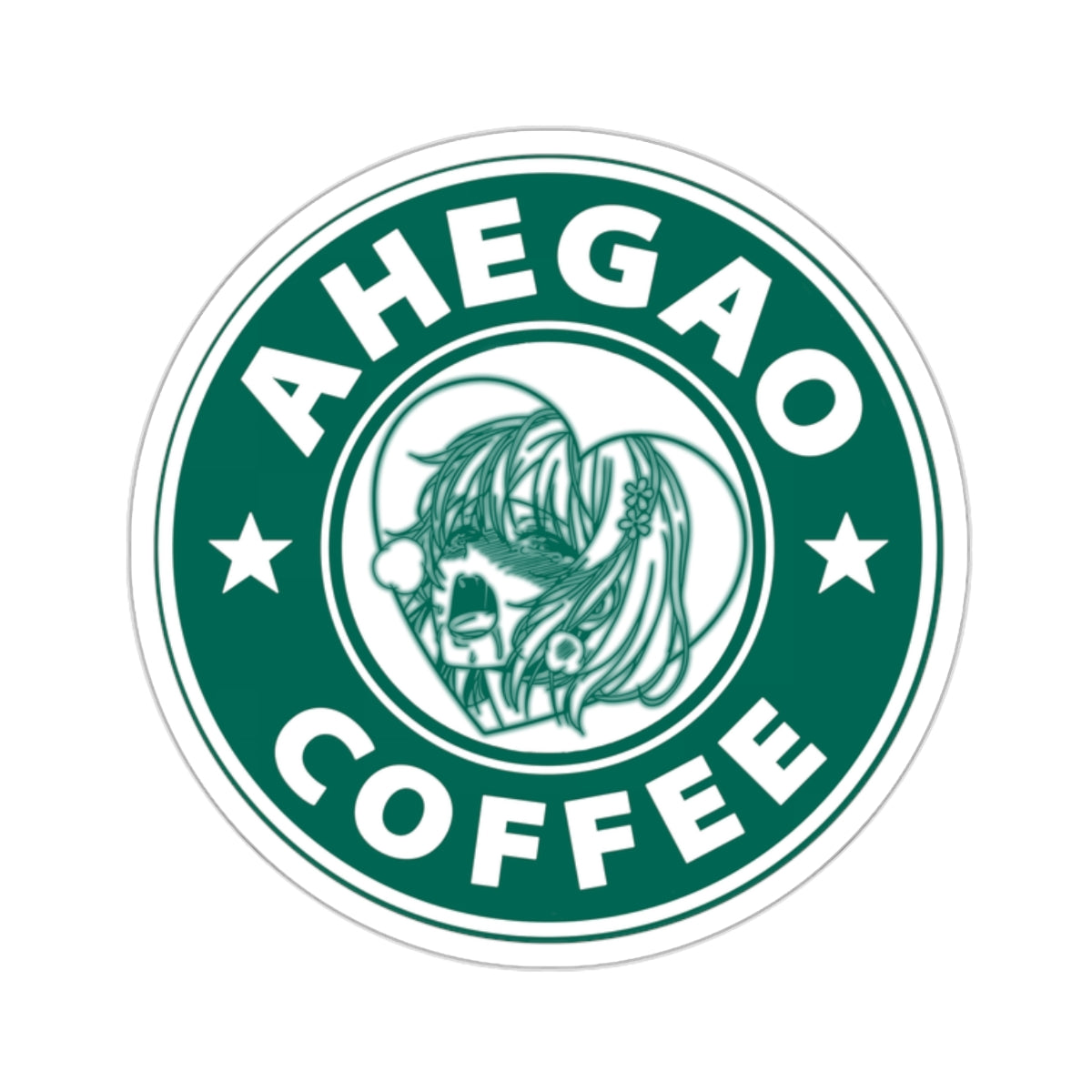 r0cean11 - Ahegao Coffee - Sticker